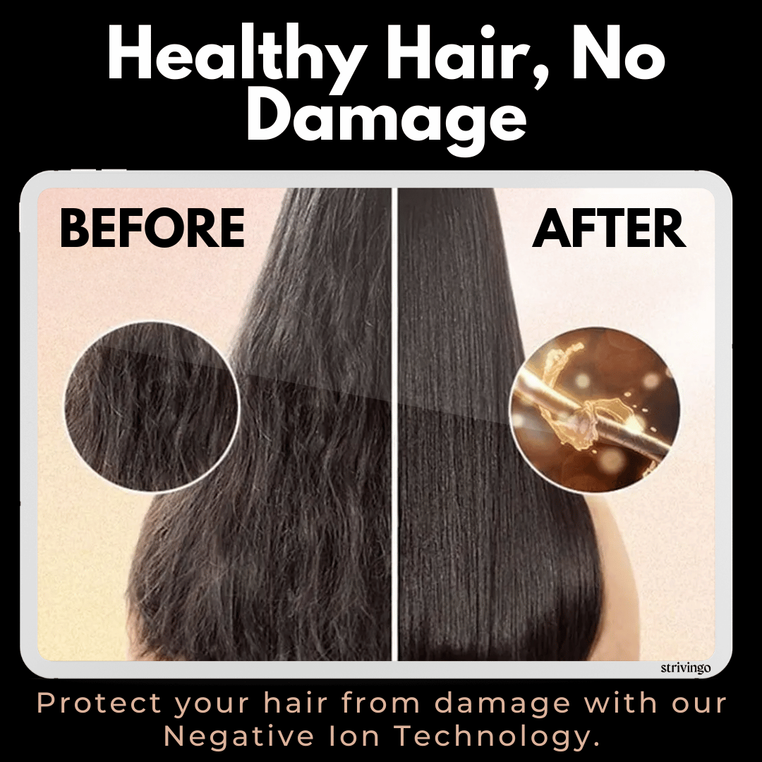 Rotating Hair Dryer and Styler for Easy Curls and Waves