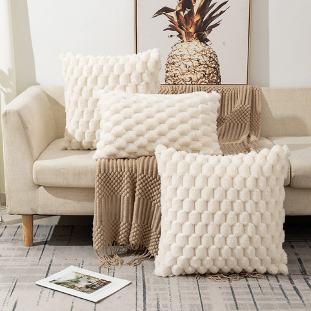 3D Textured Velvet Pillow Cover