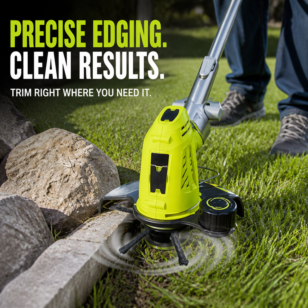 SwiftTrim™ — Snap On Effortless Lawn Perfection in Seconds