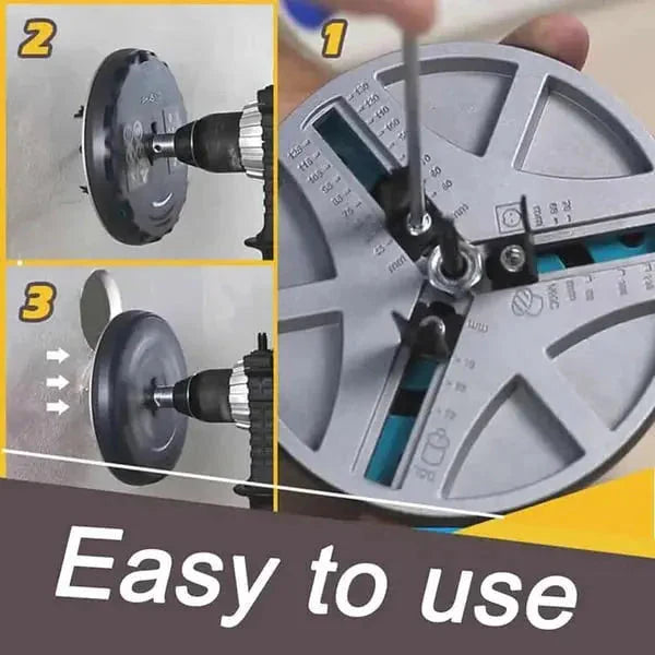 Circle Cutter Drill Attachment – Adjustable 45mm to 130mm
