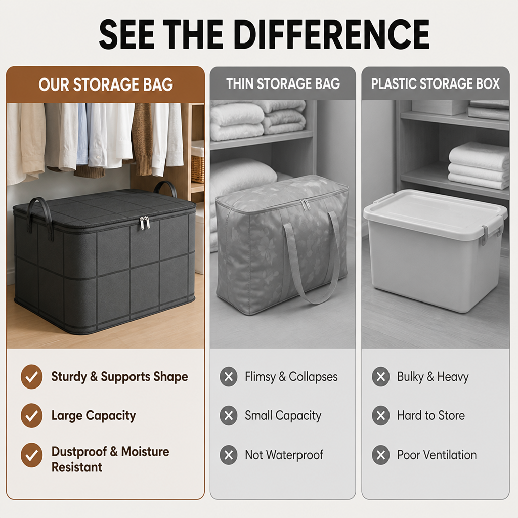 SafeNest™ — Take Control of Clutter and Protect Your Bulky Bedding with Rock-Solid Storage