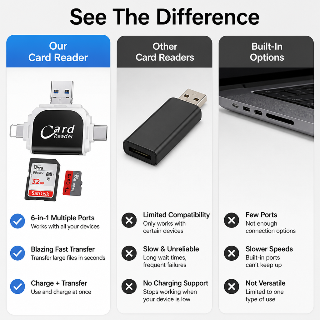 ThunderSync™ — Pull Photos Off Any Camera, Card, or Phone in Seconds