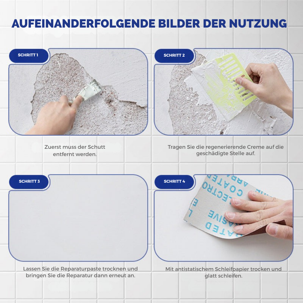 Mold-Resistant Wall Repair Compound – 500g Covers 3-4 m²