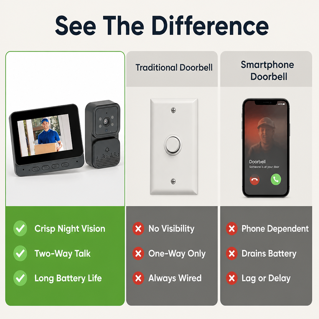 SecureSight™ — Take Instant Control with Sharp, Night-Ready Front Door Security