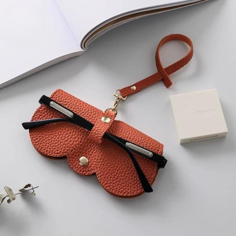 Bow Design PU Leather Eyewear Case