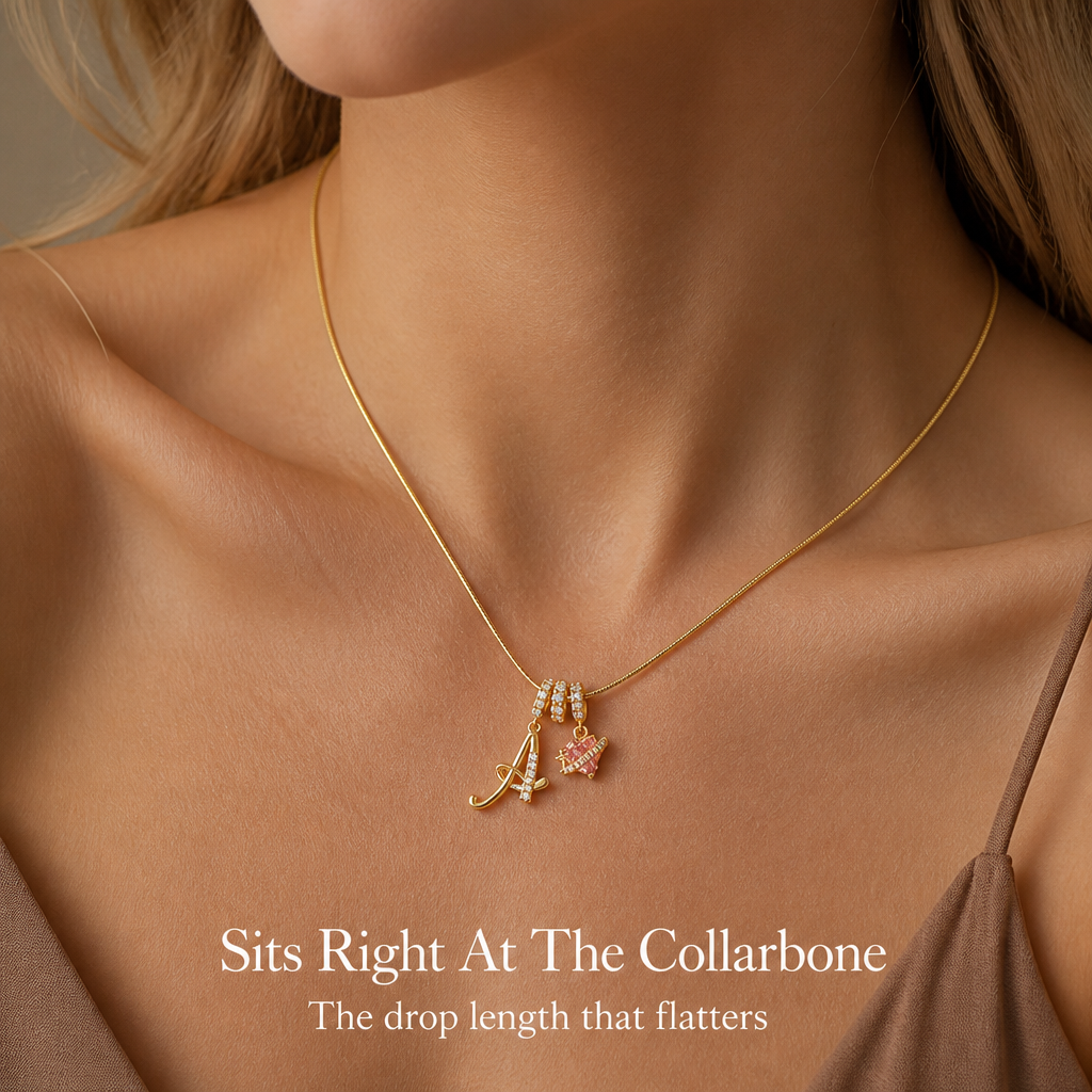LuminaCharm™ 3-Layer Initial Pendant Necklace — Carry Your Unique Story with Effortless Glam and Confidence