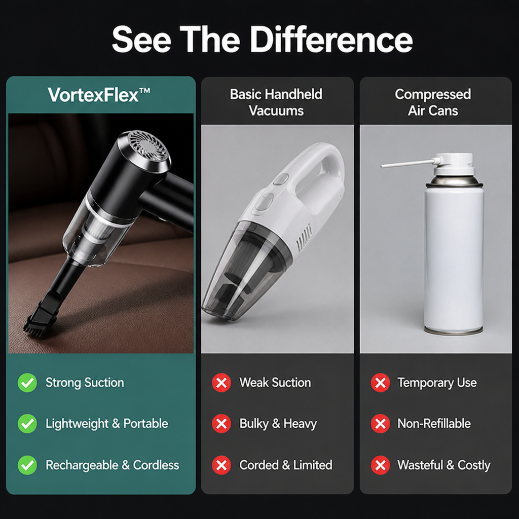 VortexFlex™ — Lightweight Power That Makes Every Surface Sparkle Effortlessly