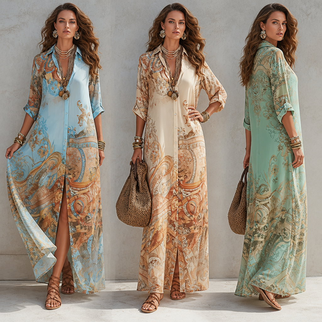 AureliaWave™ Maxi Dress — Feel Effortlessly Elegant, Fresh, and Unforgettable All Summer Long