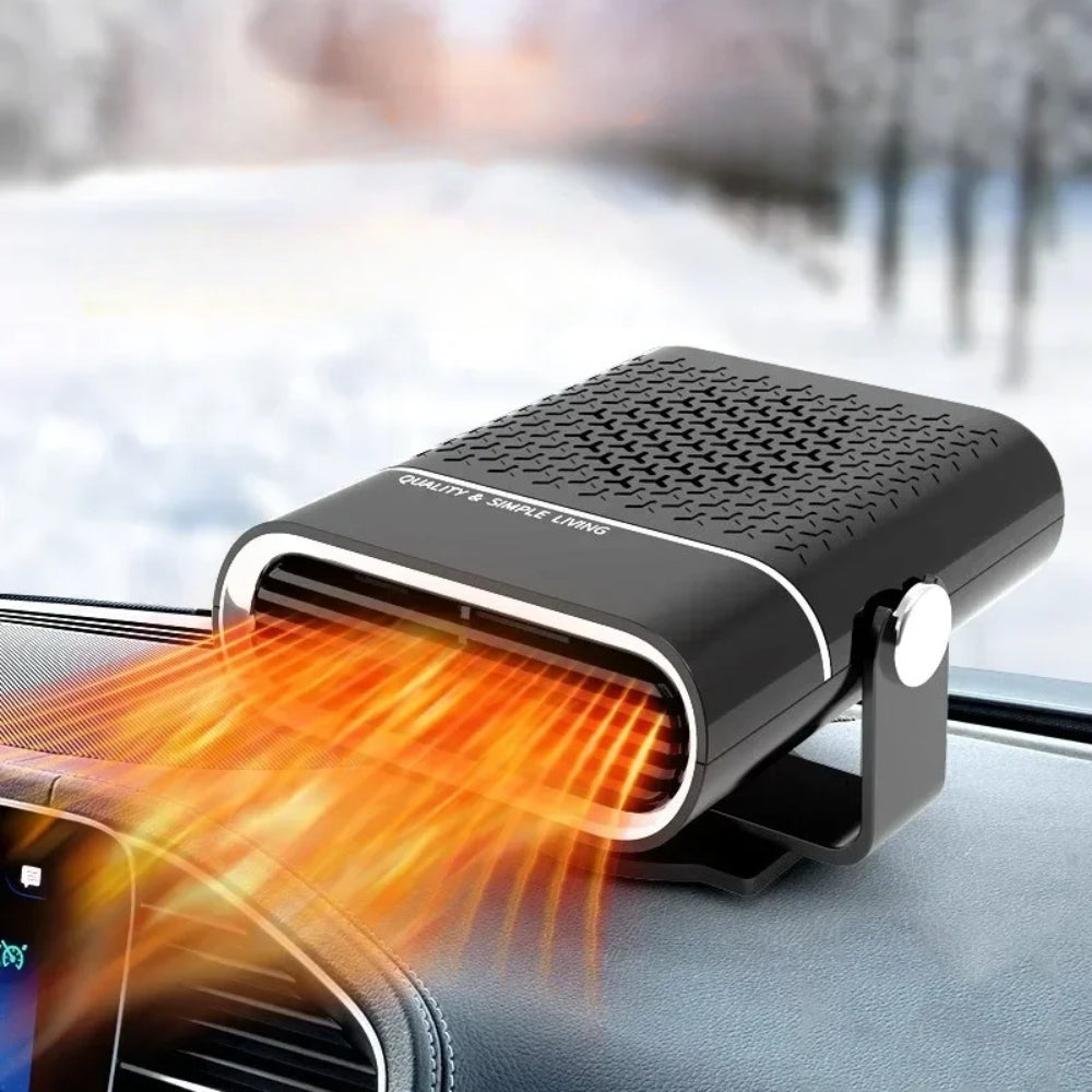 12V Portable Car Heater and Fan - 4-in-1 Windshield Defroster and Cooler