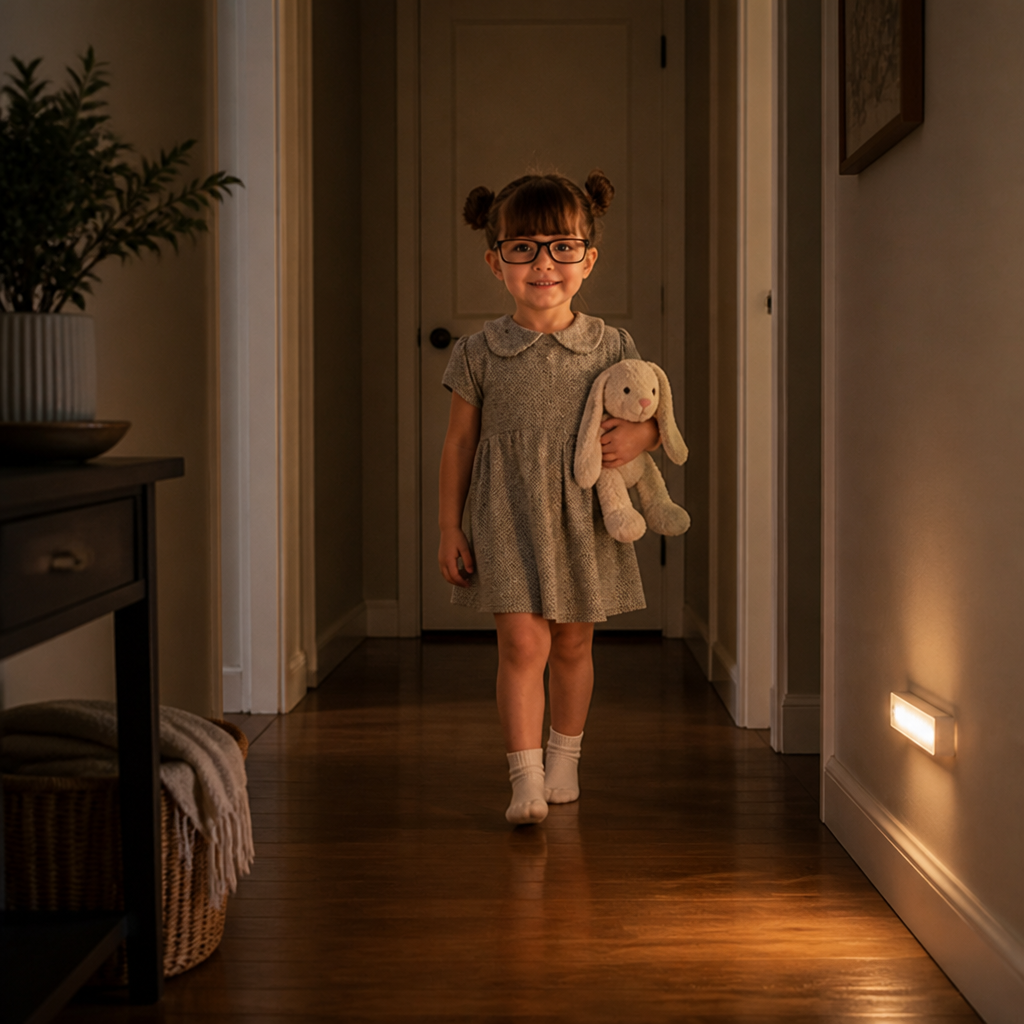 HaloLume™ — Glide Through Darkness with Soothing, Hands-Free Safety Light