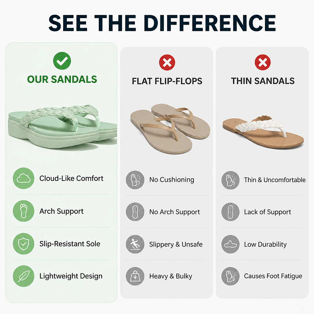 VivaStride™ Sandals — Walk Pain-Free All Day with Confidence and Cloud-Like Comfort