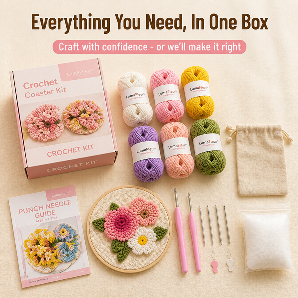 VividBloom™ — Craft Cozy Floral Coasters That Brighten Every Moment and Heart