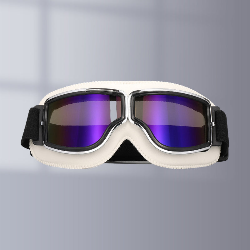 Adjustable Strap Vintage Style Motorcycle Goggles