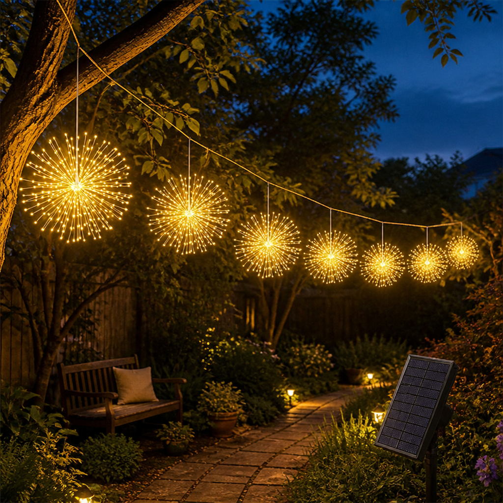LumiFlicker™ Solar Fireworks Lights — Turn Your Nights Into Effortless, All-Weather Magic That Dazzles Every Eye