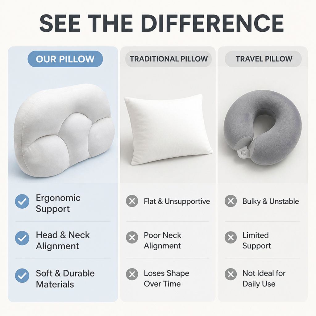 LumoRest™ Pillow — Wake Up Refreshed with Personalized, Pain-Free Support