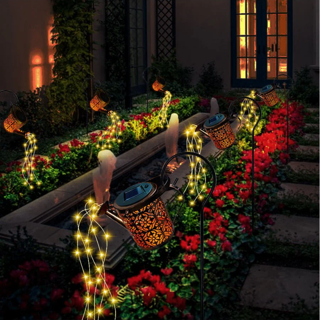Solar-Powered Garden Light for Outdoor Use with Starry Glow