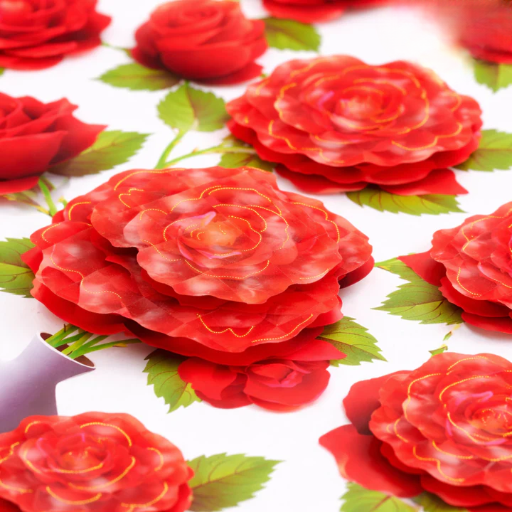 Self-Adhesive Wall Decor with Flower and Butterfly Stickers