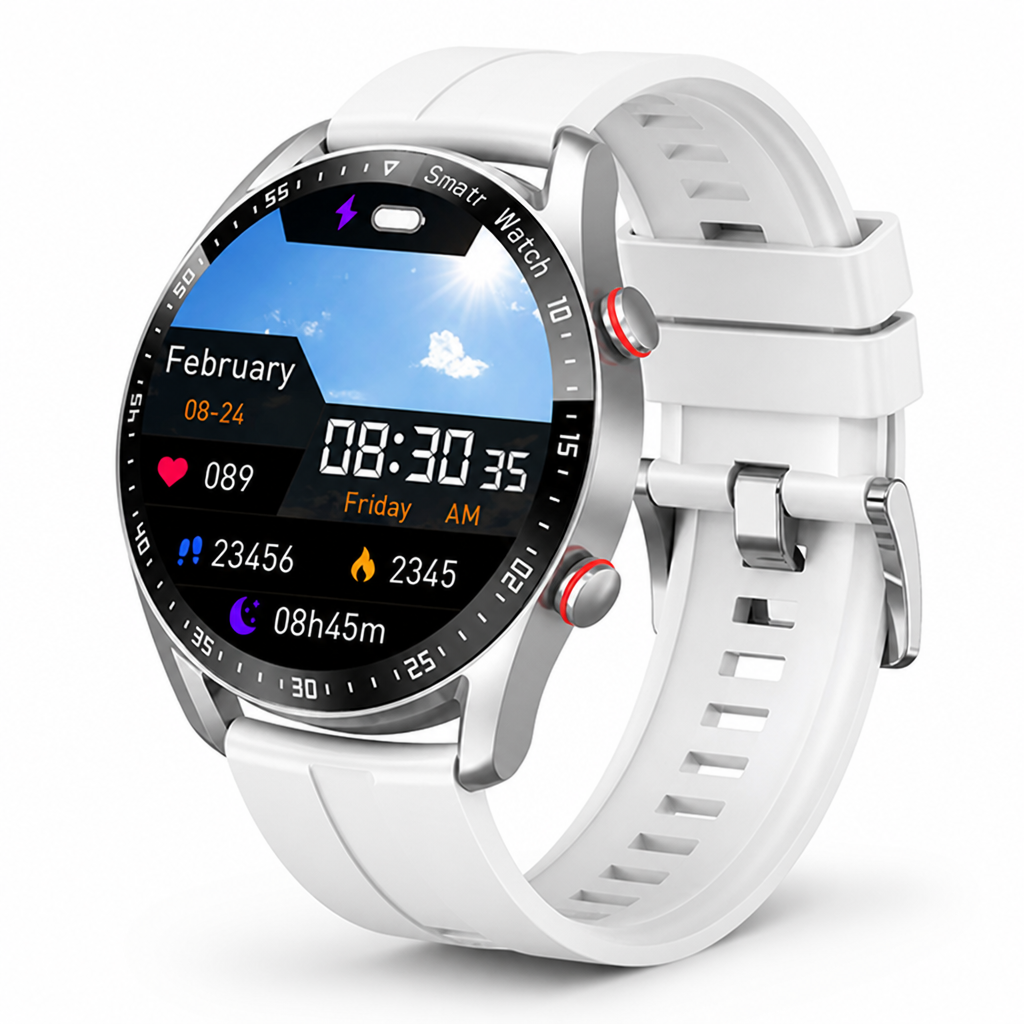 Health-Tracking & Bluetooth Smartwatch (IP67 Water-Resistant)