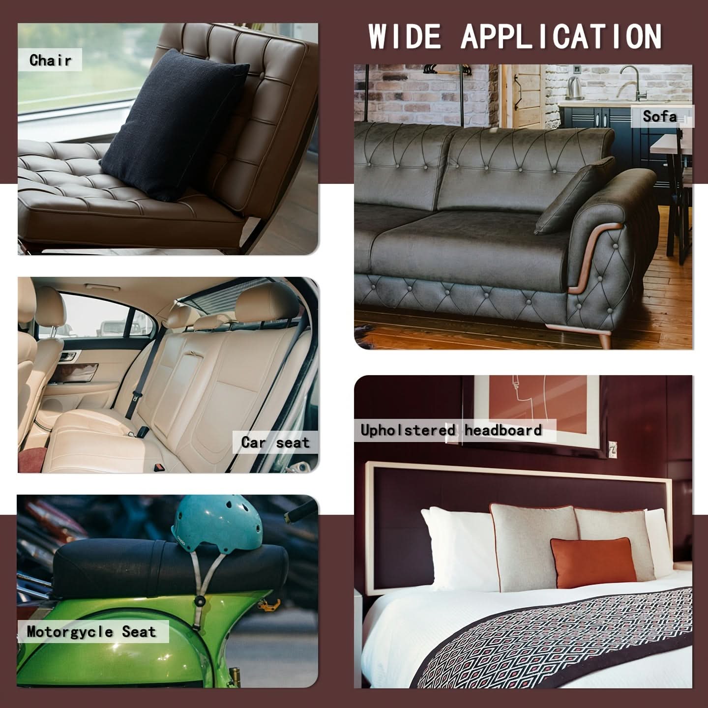 Wide Adhesive Patch for Chair and Cushion Repairs