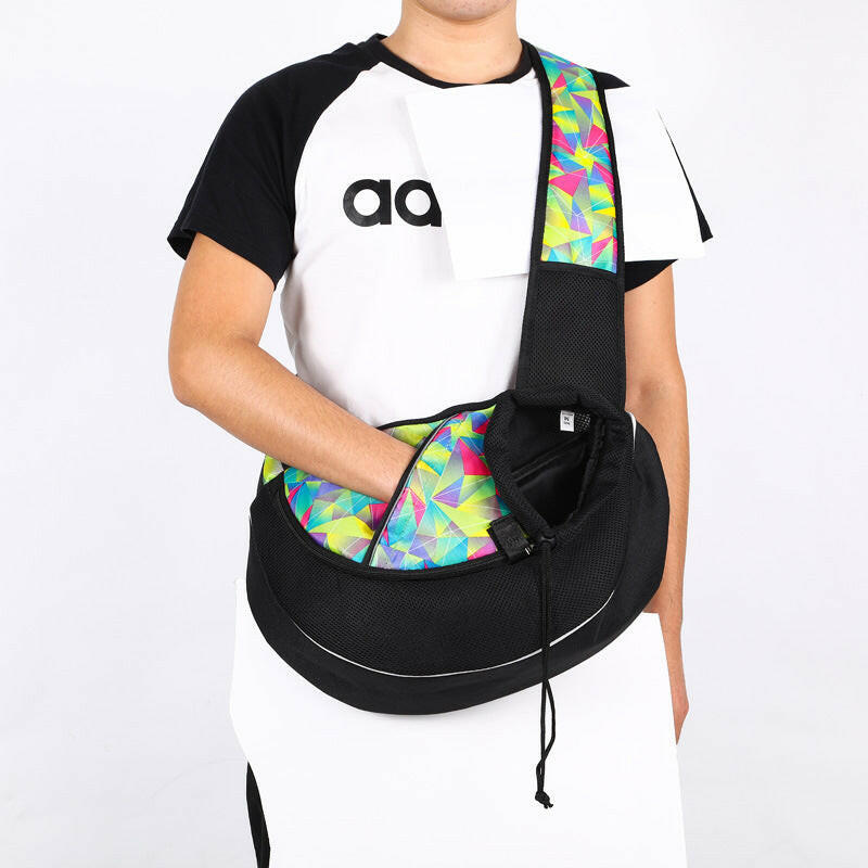 Spacious Pet Carrier Bag for Dogs and Cats - Adjustable Strap & Mesh Design