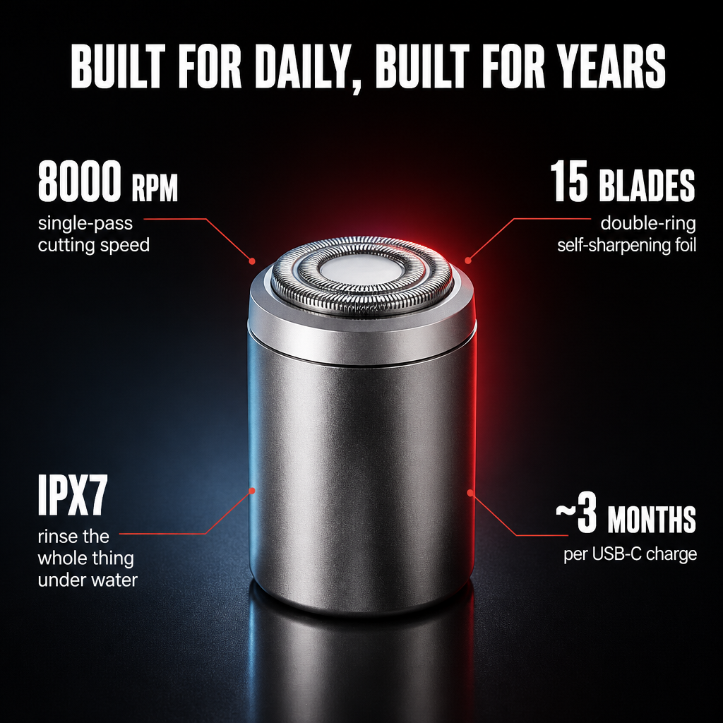 VersaSmooth™ — Vanish 5 O'Clock Shadow in 60 Seconds, Mirror Unneeded