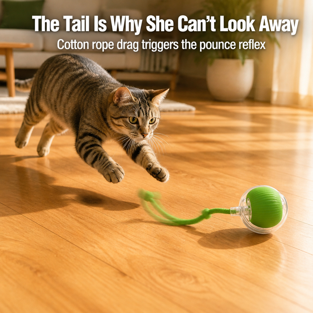 WildTail™ — Bring Back Your Bored Indoor Cat's Chasing & Pouncing Fun