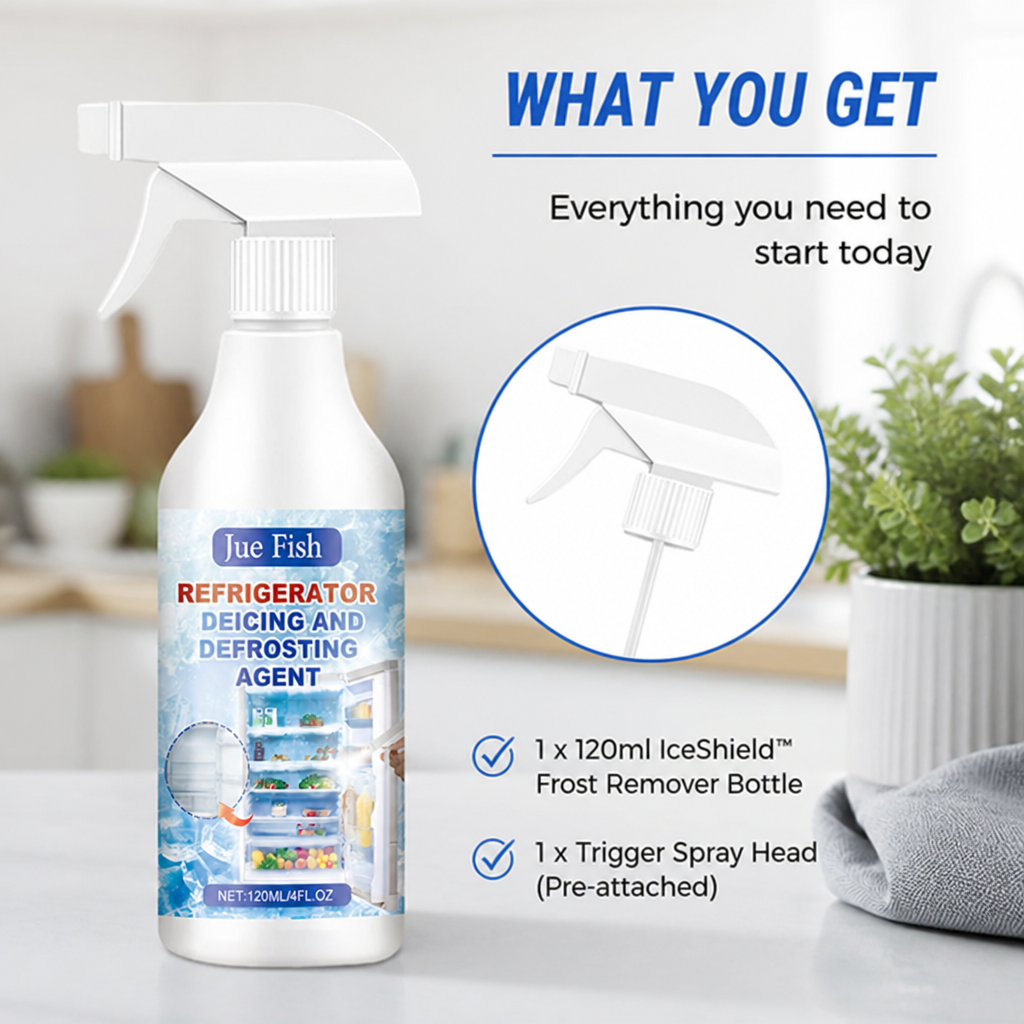 IceShield™ — Melt Fridge Frost in Seconds, No Scraping or Unplugging