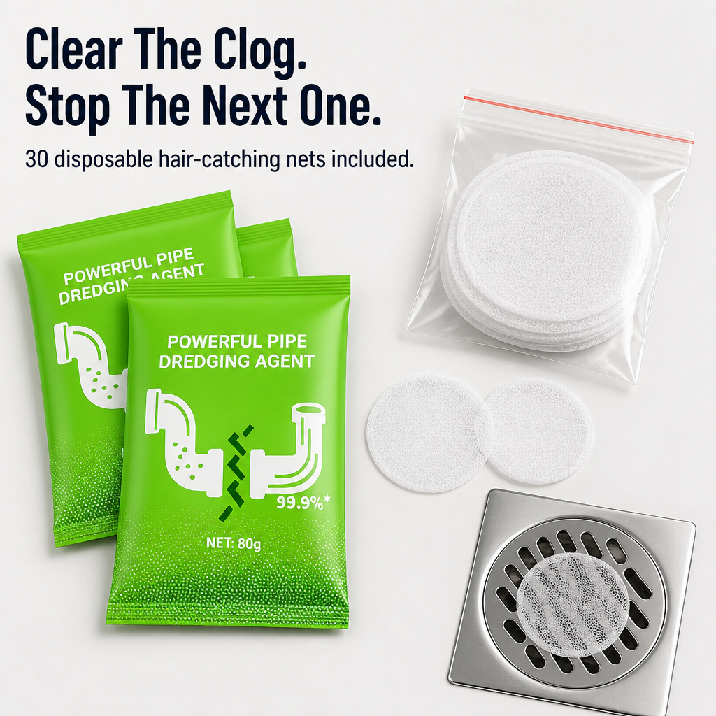 BreezeMaxPro™ — Break Down Tough Drain Clogs and Eliminate Foul Odors