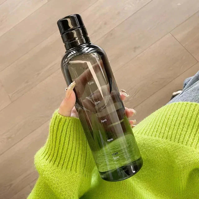 Time-Marked Water Bottle for Hydration Tracking