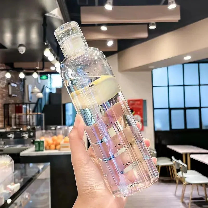 Time-Marked Water Bottle for Hydration Tracking