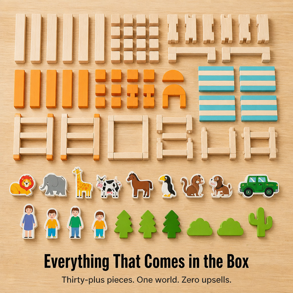 LuminoBlocks™ — Create a Wooden Animal World That Keeps Your Kid Playing for Hours