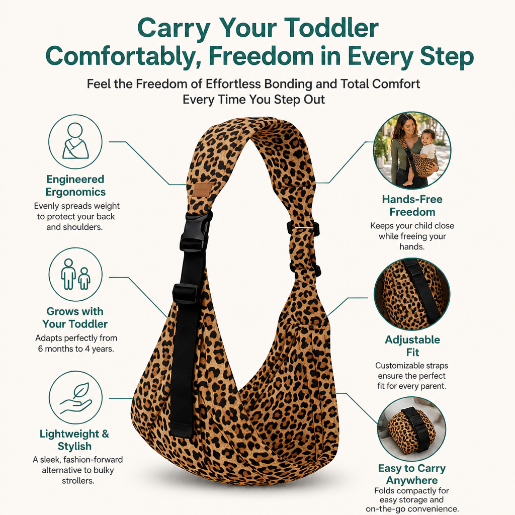 VestaEase™ — Carry Your Toddler Comfortably, Freedom in Every Step