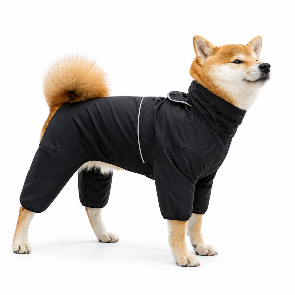 Waterproof Four-Leg Full-Coverage Dog Raincoat (Adjustable Straps)