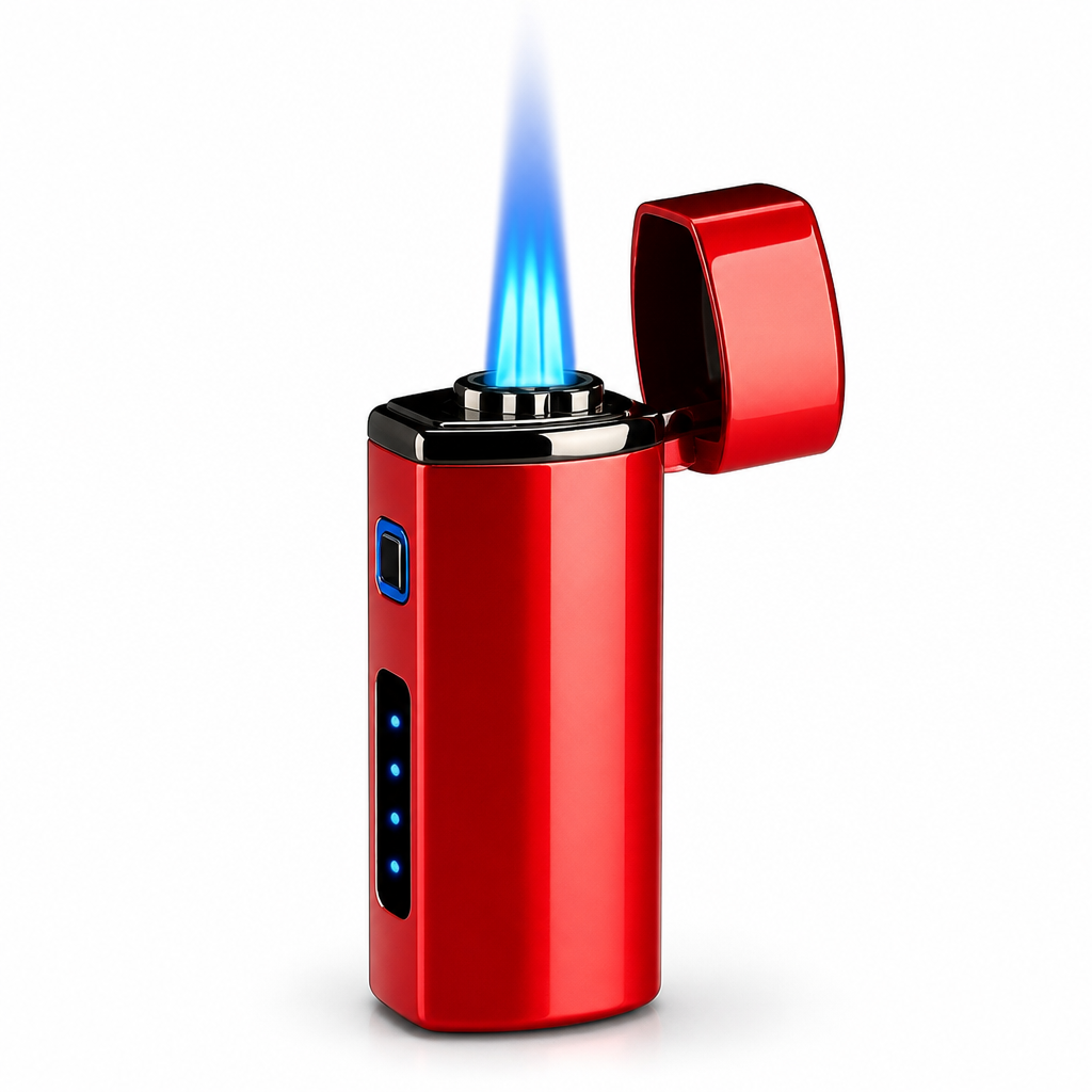 Triple Jet Touch-Activated USB Rechargeable Lighter