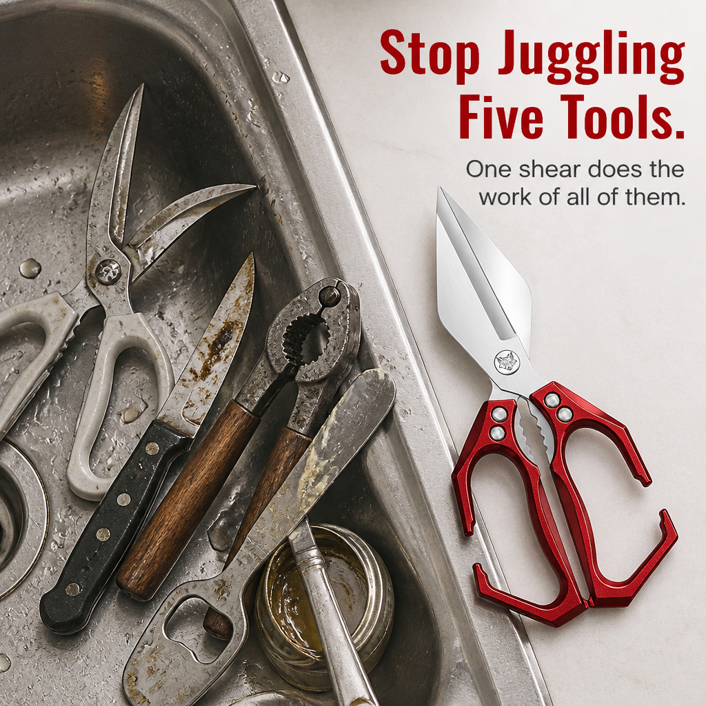 ChefClaw™ — Snap Shells, Crack Bones & Skip the Chef's Knife