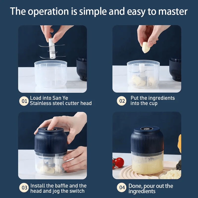 Compact Electric Food Chopper – Easy Meal Preparation Device