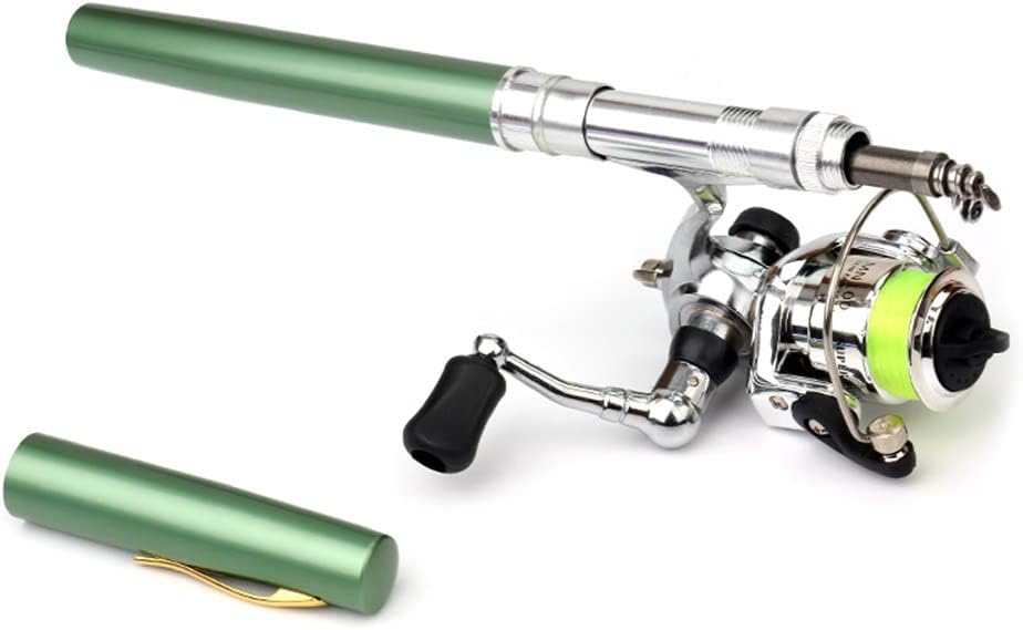 Telescopic Travel Fishing Rod and Reel Set – Compact Pen-Style Kit for Camping and Boating