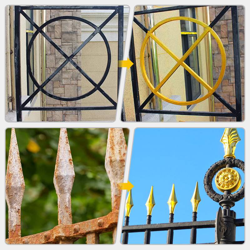 Water-Based Finish in Metallic Gold – Weather-Resistant Coating