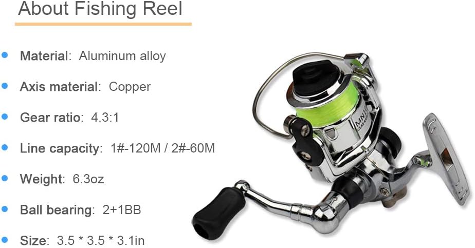 Telescopic Travel Fishing Rod and Reel Set – Compact Pen-Style Kit for Camping and Boating