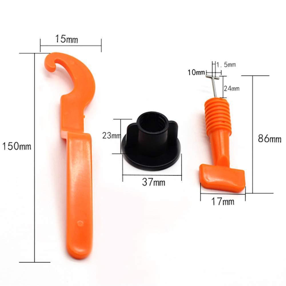 Reusable Tile Leveling System with T-Pins
