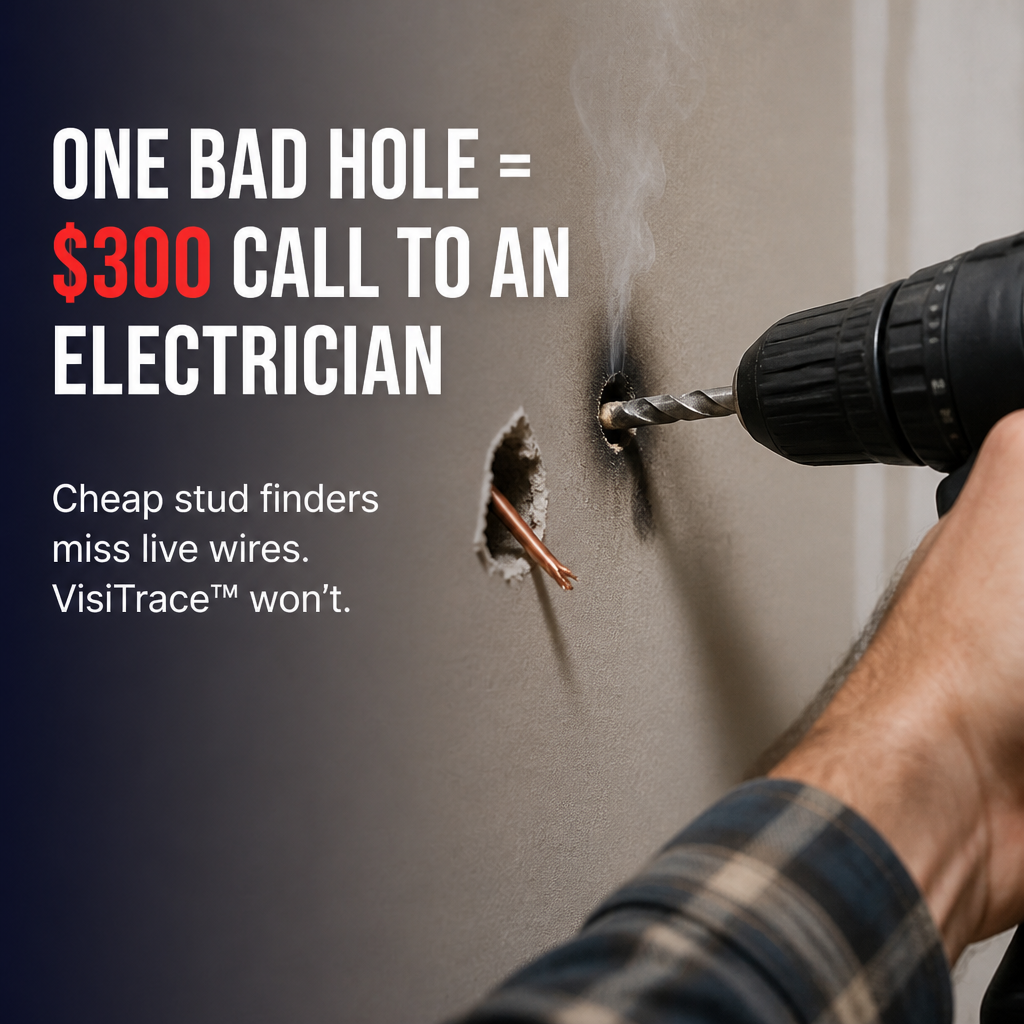 VisiTrace™ — Locate Studs, Pipes & Wires Before Drilling a Single Hole