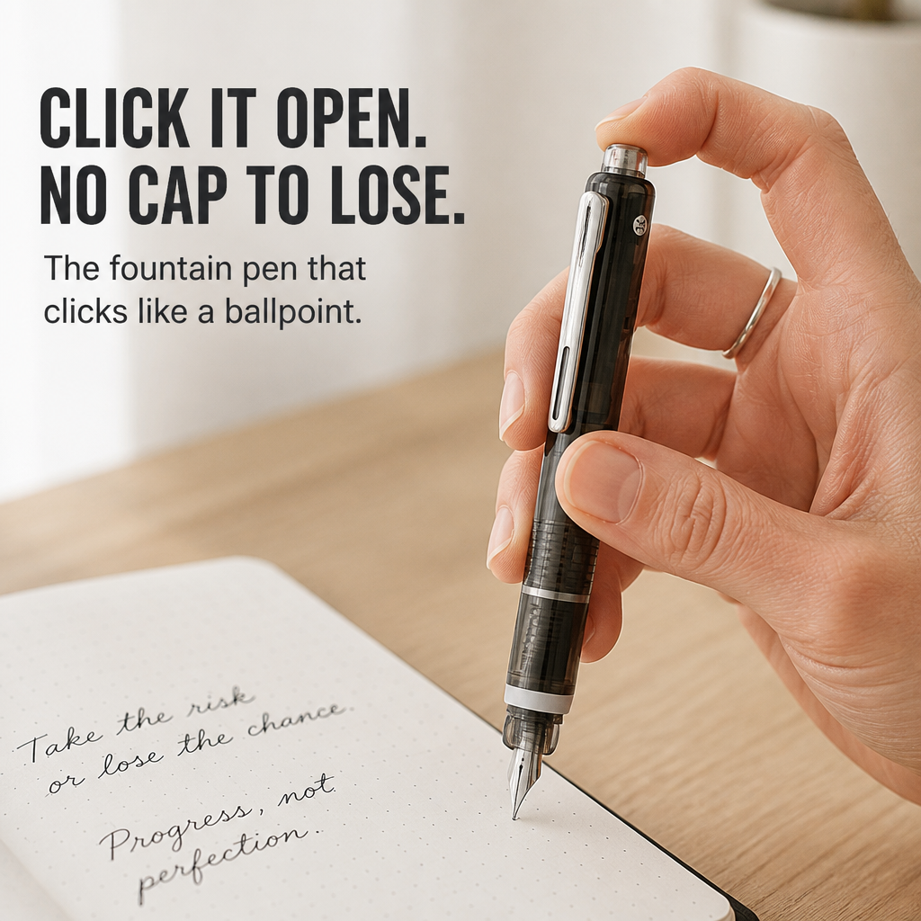 SwiftScript™ — Enjoy Fountain-Pen Smoothness Without the Cap-Off Fuss