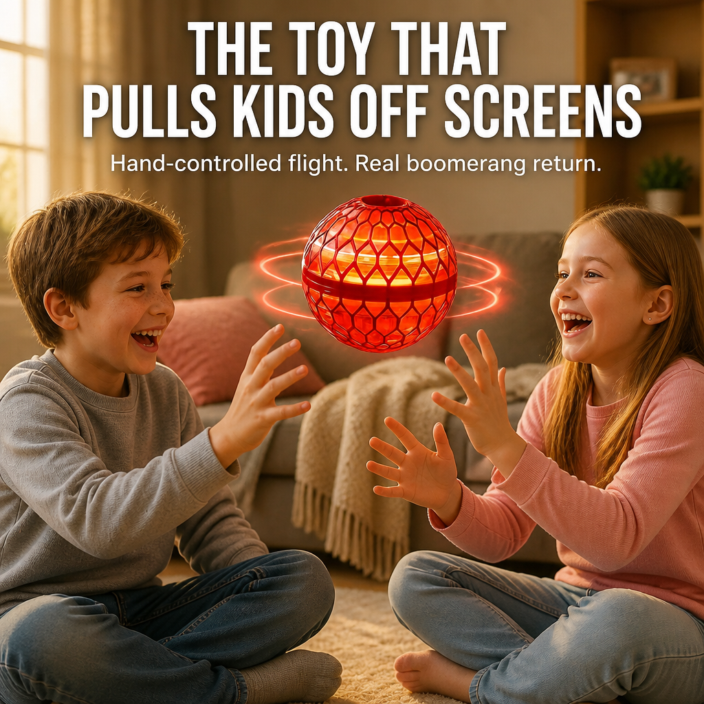 AeroLuxe™ Orb — Throw It, Glide It, Return It Like a Boomerang to Your Hand