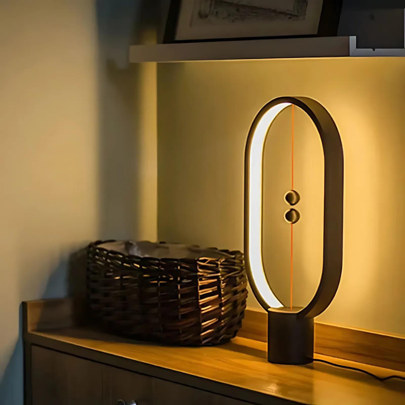 Modern Table Lamp with Adjustable Light Settings