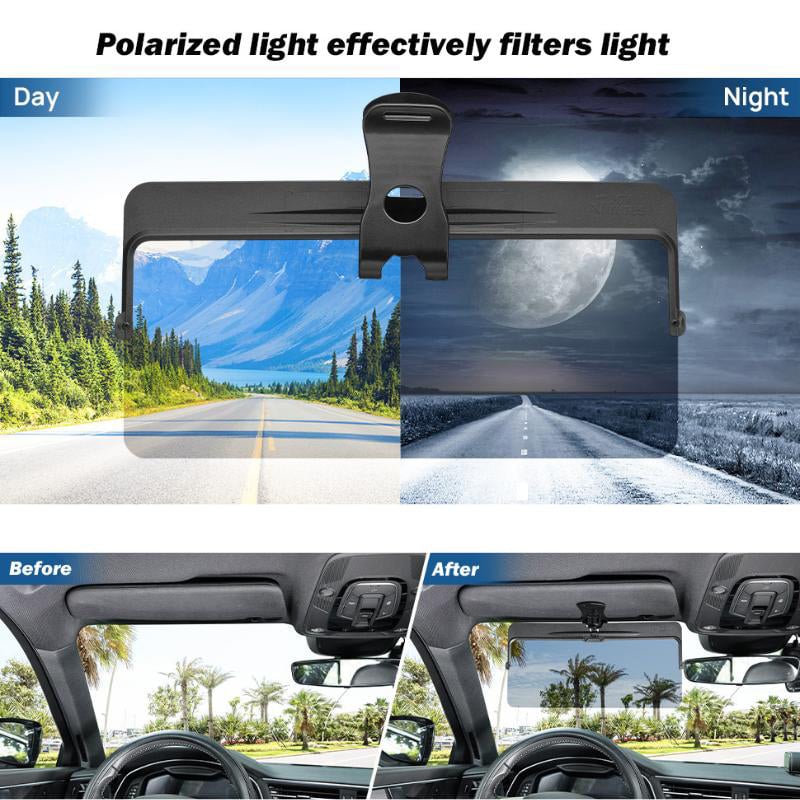Polarized Glare-Reducing Sunshade for Cars