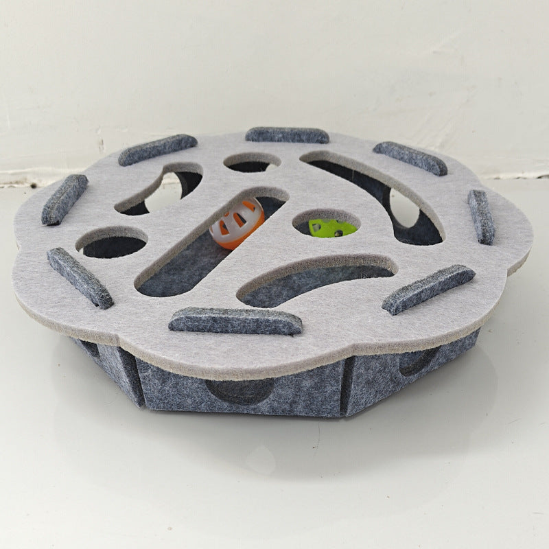 Felt Puzzle Box for Cats - Engaging Toy for Playtime