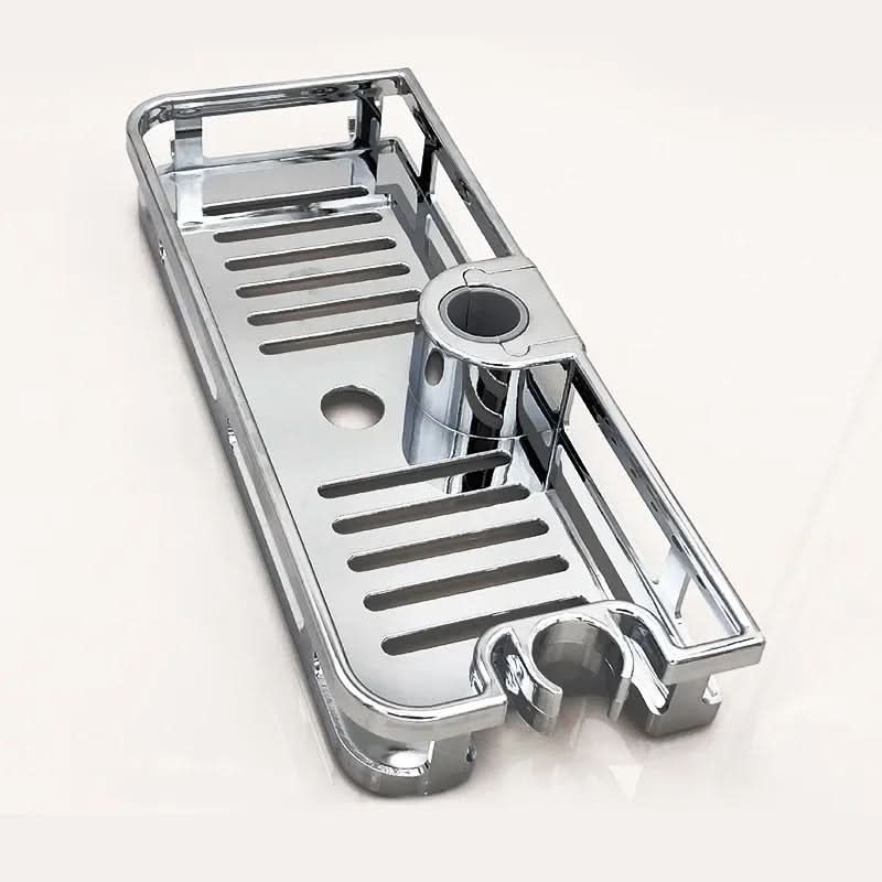 Adjustable Storage Shelf for Shower Rod – Organizer Solution