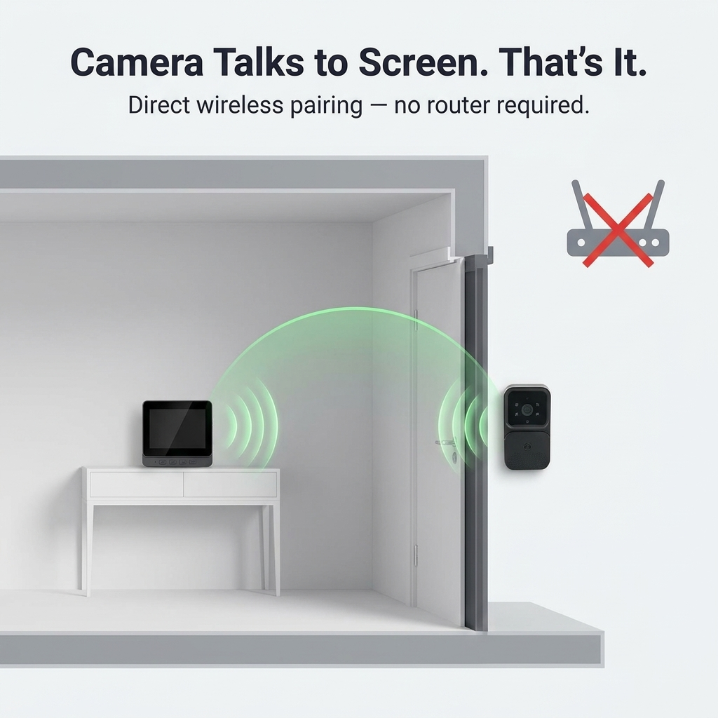 ClearView™ Wireless Door Guardian — Instantly See and Speak to Every Visitor for Total Peace of Mind