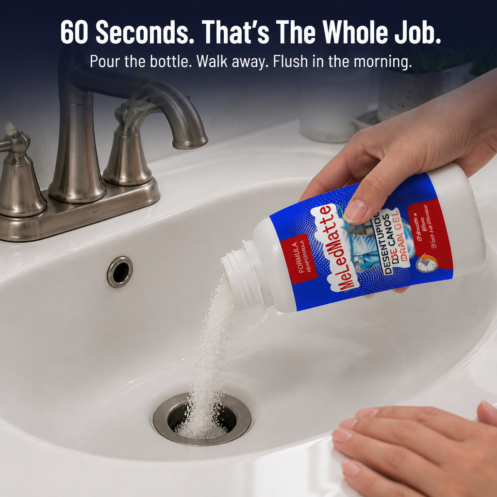 FlowForce™ — Dissolve Hair Blockages Overnight Without Plunging or Needing a Plumber