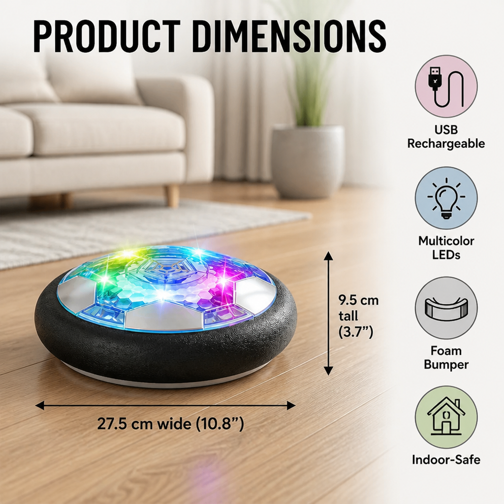 GlideKick™ — Score Indoor Goals Without Marking Floors or Knocking Over Lamps